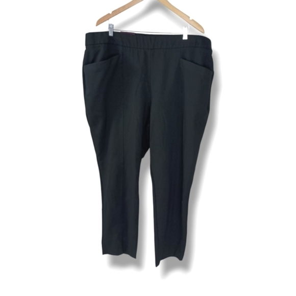 NWT AVA & VIV PLUS SIZE SKINNY ANKLE PULL ON PANT IN BLACK SIZE 3X - Picture 2 of 6